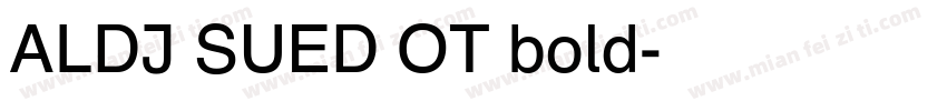 ALDI SUED OT bold字体转换